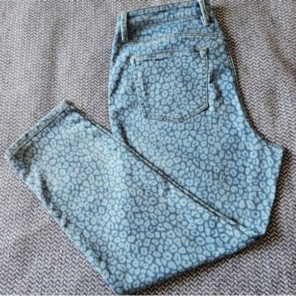Tommy Bahama Jeans Womens 12x28 Blue Spots of Dots High Rise Ankle Stretch Boho - Picture 1 of 12